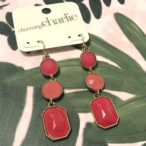 ‼️PRICE FIRM‼️ CHARMING CHARLIE coral earrings